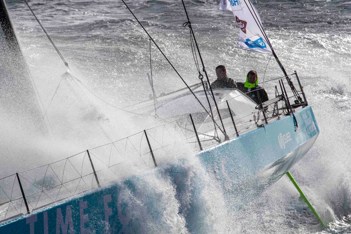 Stéphane Le Diraison et François Guiffant au top sur la Transat Jacques Vabre 2019 avec Time For Oceans.